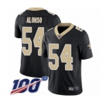 Youth New Orleans Saints #54 Kiko Alonso Black Team Color Vapor Untouchable Limited Player 100th Season Football Jersey