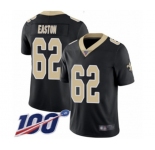 Youth New Orleans Saints #62 Nick Easton Black Team Color Vapor Untouchable Limited Player 100th Season Football Jersey