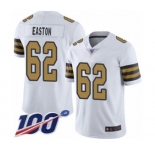 Youth New Orleans Saints #62 Nick Easton Limited White Rush Vapor Untouchable 100th Season Football Jersey