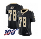 Youth New Orleans Saints #78 Erik McCoy Black Team Color Vapor Untouchable Limited Player 100th Season Football Jersey