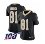 Youth New Orleans Saints #81 Cameron Meredith Black Team Color Vapor Untouchable Limited Player 100th Season Football Jersey