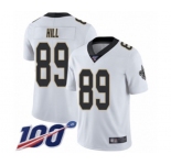 Youth New Orleans Saints #89 Josh Hill White Vapor Untouchable Limited Player 100th Season Football Jersey