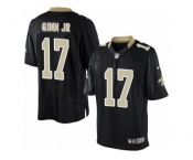 Youth Nike New Orleans Saints #17 Ted Ginn Jr Limited Black Team Color NFL Jersey