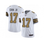 Youth Nike New Orleans Saints #17 Ted Ginn Jr Limited White Rush NFL Jersey