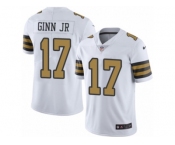 Youth Nike New Orleans Saints #17 Ted Ginn Jr Limited White Rush NFL Jersey