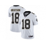 Youth Nike New Orleans Saints #18 Garrett Grayson Vapor Untouchable Limited White NFL Jersey
