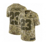 Youth Nike New Orleans Saints #23 Marshon Lattimore Limited Camo 2018 Salute to Service NFL Jersey