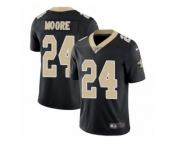 Youth Nike New Orleans Saints #24 Sterling Moore Vapor Untouchable Limited Black Team Color NFL Jersey