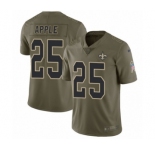 Youth Nike New Orleans Saints #25 Eli Apple Limited Olive 2017 Salute to Service NFL Jersey