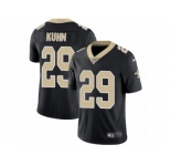 Youth Nike New Orleans Saints #29 John Kuhn Vapor Untouchable Limited Black Team Color NFL Jersey