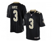 Youth Nike New Orleans Saints #3 Will Lutz Limited Black Team Color NFL Jersey