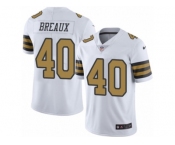 Youth Nike New Orleans Saints #40 Delvin Breaux Limited White Rush NFL Jersey
