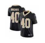 Youth Nike New Orleans Saints #40 Delvin Breaux Vapor Untouchable Limited Black Team Color NFL Jersey