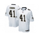 Youth Nike New Orleans Saints #41 Alvin Kamara Game White NFL Jersey