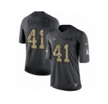 Youth Nike New Orleans Saints #41 Alvin Kamara Limited Black 2016 Salute to Service NFL Jersey