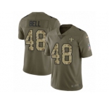 Youth Nike New Orleans Saints #48 Vonn Bell Limited Olive Camo 2017 Salute to Service NFL Jersey