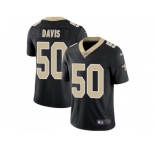 Youth Nike New Orleans Saints #50 DeMario Davis Black Team Color Stitched NFL Vapor Untouchable Limited Jersey