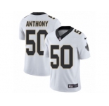 Youth Nike New Orleans Saints #50 Stephone Anthony Vapor Untouchable Limited White NFL Jersey