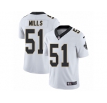 Youth Nike New Orleans Saints #51 Sam Mills Vapor Untouchable Limited White NFL Jersey