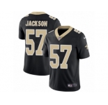 Youth Nike New Orleans Saints #57 Rickey Jackson Vapor Untouchable Limited Black Team Color NFL Jersey