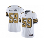 Youth Nike New Orleans Saints #59 Dannell Ellerbe Limited White Rush NFL Jersey