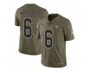 Youth Nike New Orleans Saints #6 Thomas Morstead Limited Olive 2017 Salute to Service NFL Jersey