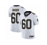 Youth Nike New Orleans Saints #60 Max Unger Vapor Untouchable Limited White NFL Jersey