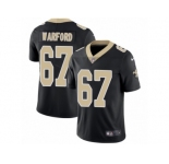 Youth Nike New Orleans Saints #67 Larry Warford Black Team Color Vapor Untouchable Limited Player NFL Jersey