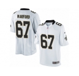 Youth Nike New Orleans Saints #67 Larry Warford Limited White NFL Jersey