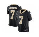 Youth Nike New Orleans Saints #7 Morten Andersen Vapor Untouchable Limited Black Team Color NFL Jersey