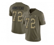 Youth Nike New Orleans Saints #72 Terron Armstead Limited Olive Camo 2017 Salute to Service NFL Jersey