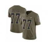 Youth Nike New Orleans Saints #77 Willie Roaf Limited Olive 2017 Salute to Service NFL Jersey