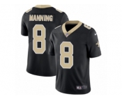 Youth Nike New Orleans Saints #8 Archie Manning Vapor Untouchable Limited Black Team Color NFL Jersey
