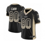 Youth Nike New Orleans Saints #80 Austin Carr Limited Black Rush Drift Fashion NFL Jersey