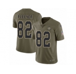 Youth Nike New Orleans Saints #82 Coby Fleener Limited Olive 2017 Salute to Service NFL Jersey