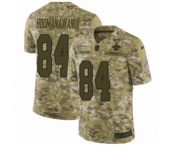 Youth Nike New Orleans Saints #84 Michael Hoomanawanui Limited Camo 2018 Salute to Service NFL Jersey
