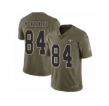 Youth Nike New Orleans Saints #84 Michael Hoomanawanui Limited Olive 2017 Salute to Service NFL Jersey