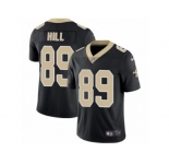 Youth Nike New Orleans Saints #89 Josh Hill Vapor Untouchable Limited Black Team Color NFL Jersey