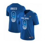 Youth Nike New Orleans Saints #9 Drew Brees Limited Royal Blue NFC 2019 Pro Bowl NFL Jersey