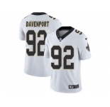 Youth Nike New Orleans Saints #92 Marcus Davenport White Stitched NFL Vapor Untouchable Limited Jersey
