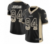 Youth Nike New Orleans Saints #94 Cameron Jordan Limited Black Rush Drift Fashion NFL Jersey