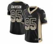 Youth Nike New Orleans Saints #95 Tyeler Davison Limited Black Rush Drift Fashion NFL Jersey