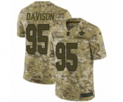 Youth Nike New Orleans Saints #95 Tyeler Davison Limited Camo 2018 Salute to Service NFL Jersey
