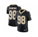 Youth Nike New Orleans Saints #98 Sheldon Rankins Vapor Untouchable Limited Black Team Color NFL Jersey