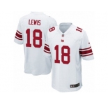 Men Nike New York Giants #18 Roger Lewis Game White NFL Jersey