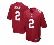 Men Nike New York Giants #2 Aldrick Rosas Game Red Alternate NFL Jersey