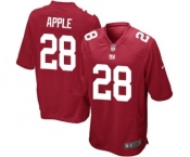 Men's Nike New York Giants #28 Eli Apple Game Red Alternate NFL Jersey