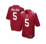 Men's Nike New York Giants #5 Randy Bullock Game Red Alternate NFL Jersey