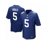 Men's Nike New York Giants #5 Robbie Gould Game Royal Blue Team Color NFL Jersey