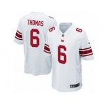 Men's Nike New York Giants #6 Logan Thomas Game White NFL Jersey
